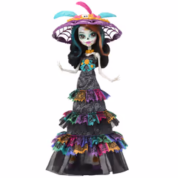 Monster High Fêtes de Fin d’Année – Poupée Skelita Calaveras, Poupée mannequin, Femelle, 6 an(s), Garçon/Fille, Multicolore