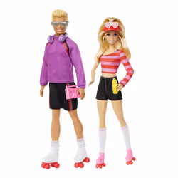 Barbie Fashionistas Dolls and Accessories, Poupée mannequin, Mâle et femelle (kit), 3 an(s), Fille, Multicolore