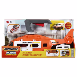 Matchbox Action Drivers – Hélicoptère de Secours, Ensemble de véhicules, 3 an(s), Métal, Plastique, Multicolore