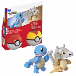 MEGA Pokémon – Coffret de Construction Carapuce et Osselait, Jeu de construction, 6 an(s), 45 pièce(s)