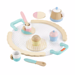 Fisher-Price – Service à Thé en Bois, 3 an(s)