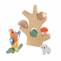 Fisher-Price – Arbre d’Équilibre en Bois, 3 an(s), Laine, Multicolore