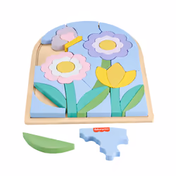 Fisher-Price – Puzzle Fleurs en Bois, 38 pièce(s), Flora, 3 an(s)
