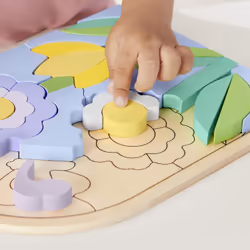 Fisher-Price – Puzzle Fleurs en Bois
