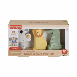 Fisher-Price – Animaux en Bois à Empiler et Trier - Vue supplémentaire 13