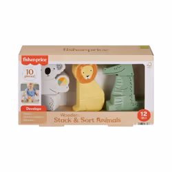 Fisher-Price – Animaux en Bois à Empiler et Trier - Vue supplémentaire 6