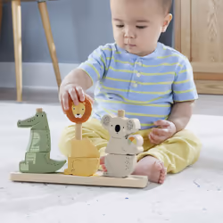 Fisher-Price – Animaux en Bois à Empiler et Trier - Vue supplémentaire 9