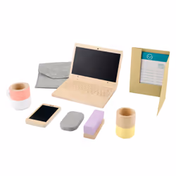 Fisher-Price – Coffret Télétravail en Bois, 3 an(s)