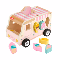 Fisher-Price – Trieur de Formes en Bois Camion de Glace