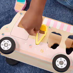 Fisher-Price – Trieur de Formes en Bois Camion de Glace
