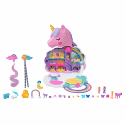 Polly Pocket – Salon de Coiffure Licorne Arc-en-ciel