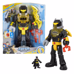 Fisher-Price Imaginext – Coffret Robot DC Super Friends Batman dans son Exosquelette, 3 an(s), Multicolore, Plastique