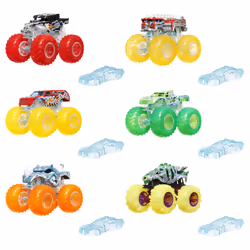 Hot Wheels Monster Trucks HYJ19, Monster truck, Métal, Plastique, Couleurs assorties