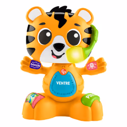 Fisher-Price Jouet D’Éveil Link Squad Tigre Parties Du Corps, 0,75 an(s), Sonore, Batteries requises, Multicolore