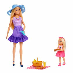 Barbie – Coffret Pique-Nique, Poupée mannequin, Femelle, 3 an(s), Fille, Multicolore