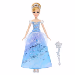 Disney Princess Enchanted Ballgown Cinderella Doll, Poupée mannequin, Femelle, 3 an(s), Fille, Sonore, Multicolore