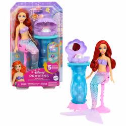 Disney Princess Princesses Disney – Coffret Ariel Secrets de Perle, Poupée mannequin, Femelle, 3 an(s), Fille, Multicolore