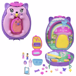 Polly Pocket – Maman et Bébé Hérissons, Animal, 4 an(s), Multicolore, Plastique