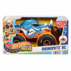 Hot Wheels Monster Trucks – Véhicule radiocommandé Rhinomite, Monster truck, 4 an(s), Métal, Plastique, Multicolore