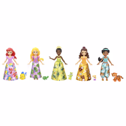 Disney Princess Princesses Disney – Coffret Les Princesses et leurs Amis, Mini poupée, Femelle, 3 an(s), Garçon/Fille, 90 mm, ...
