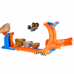 Hot Wheels Monster Trucks – – Coffret Défi du Trophée Tournez-et-Renversez - Vue supplémentaire 6