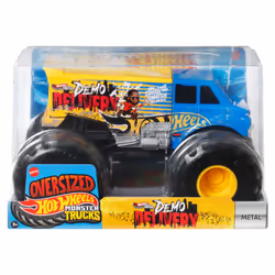 Hot Wheels Monster Trucks Oversized DEMO DELIVERY Vehicle, Monster truck, 3 an(s), Métal, Plastique, Multicolore