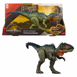 Jurassic World – FIGURINE MÉGA PRÉDATEURS TYRANNOTITAN, 4 an(s), Multicolore