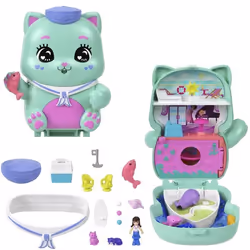 Polly Pocket-Coffret Chaton Marin-Jouet De Voyage - 4 ans+- JCR37