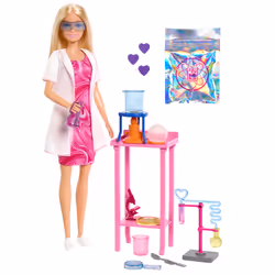 Barbie – Coffret Scientifique, Poupée mannequin, Femelle, 3 an(s), Garçon/Fille, Multicolore