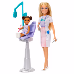 Barbie – Coffret Dentiste, Poupée mannequin, Femelle, 3 an(s), Garçon/Fille, Multicolore
