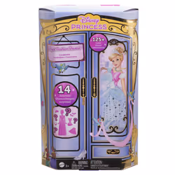 Disney Princess ROYAL FASHION REVEAL Cinderella Doll, Poupée mannequin, Femelle, 3 an(s), Garçon/Fille, Multicolore