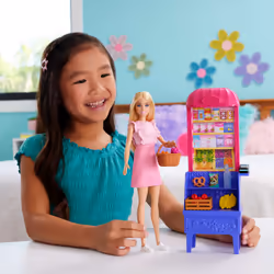 Barbie and Teresa Recipe for Friendship Malibu at the Market Doll and Playset