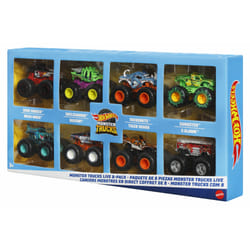 Hot Wheels – Coffret de 8 véhicules Monster Trucks Live