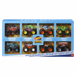 Hot Wheels – Coffret de 8 véhicules Monster Trucks Live
