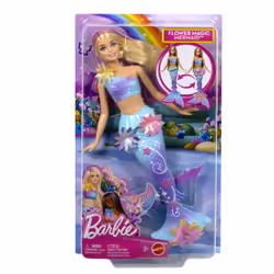 Barbie Flower Magic Mermaid, Poupée mannequin, Femelle, 3 an(s), Garçon/Fille, Multicolore