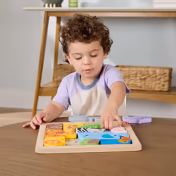 Fisher-Price – Puzzle Animaux en Bois