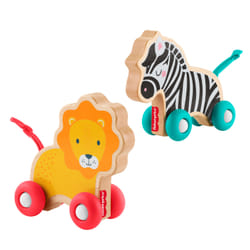 Mattel Fisher-Price – Animaux à Pousser en Bois
