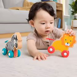 Mattel Fisher-Price – Animaux à Pousser en Bois - Vue supplémentaire 4