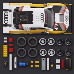 Mattel Brick Shop Hot Wheels '15 Audi R8 LMS - Vue supplémentaire 5