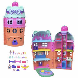 Polly Pocket Gelato House Playset, Maison, 4 an(s), Multicolore, Plastique