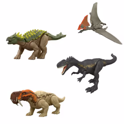 Jurassic World – Figurine de dinosaure Attaque Surprise, 4 an(s), Couleurs assorties, Plastique