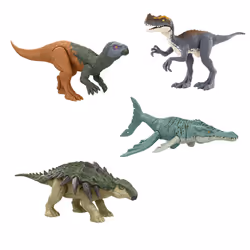 Jurassic World – Assortiment Coffret Furie, 4 an(s), Couleurs assorties, Plastique