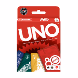 Games UNO – Jeu de cartes Rouge Rubis 80 ans Mattel - Vue supplémentaire 5