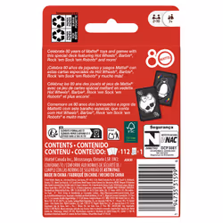 Games UNO – Jeu de cartes Rouge Rubis 80 ans Mattel - Vue supplémentaire 6