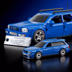Mattel Brick Shop Hot Wheels-Coffret de Construction Audi Avant RS2 - Vue supplémentaire 4