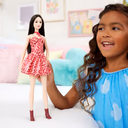 Barbie Fashionistas – Poupée Robe Léopard Rose - Vue supplémentaire 2