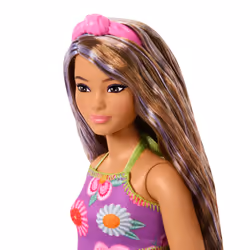 Barbie Fashionistas – Poupée Brune à Mèches Violettes - Vue supplémentaire 4