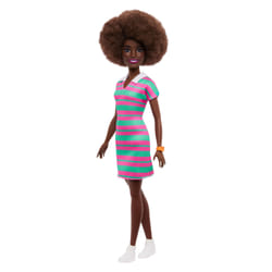 Barbie Fashionistas – Poupée Robe à Col à Rayures