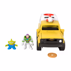 Fisher-Price Imaginext – Toy Story – Coffret Camion Pizza Planet avec Buzz l'Éclair et Alien - Vue supplémentaire 3