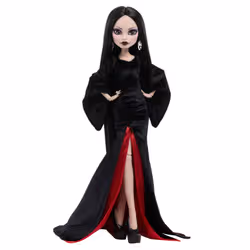 Monster High Monster High-Poupée Morticia Addams-Avec robe de velours noir - Vue supplémentaire 3